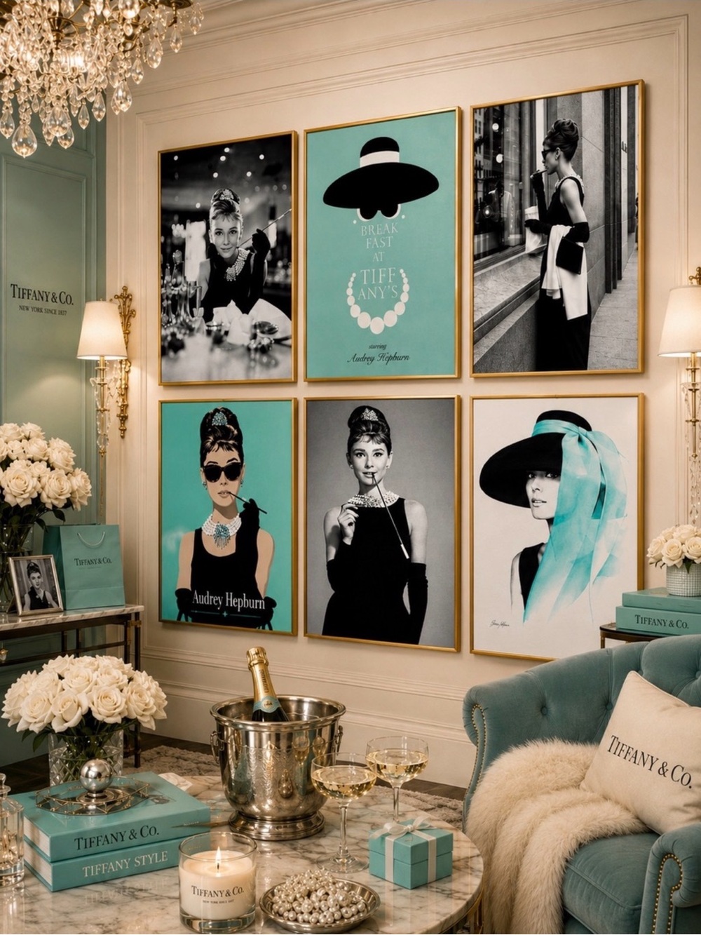 The Tiffany Suite™ | Pick Any 5 | Audrey Hepburn Glam Gallery Wall Art Prints